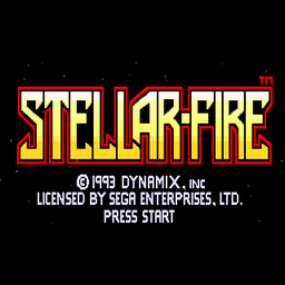 Stellar-Fire (U) Title Screen